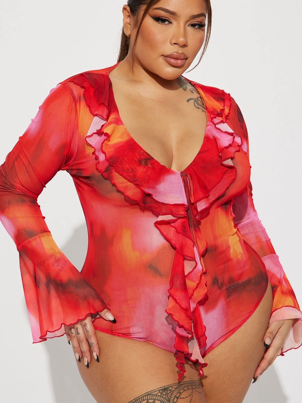 Call Me Señorita Mesh Bodysuit